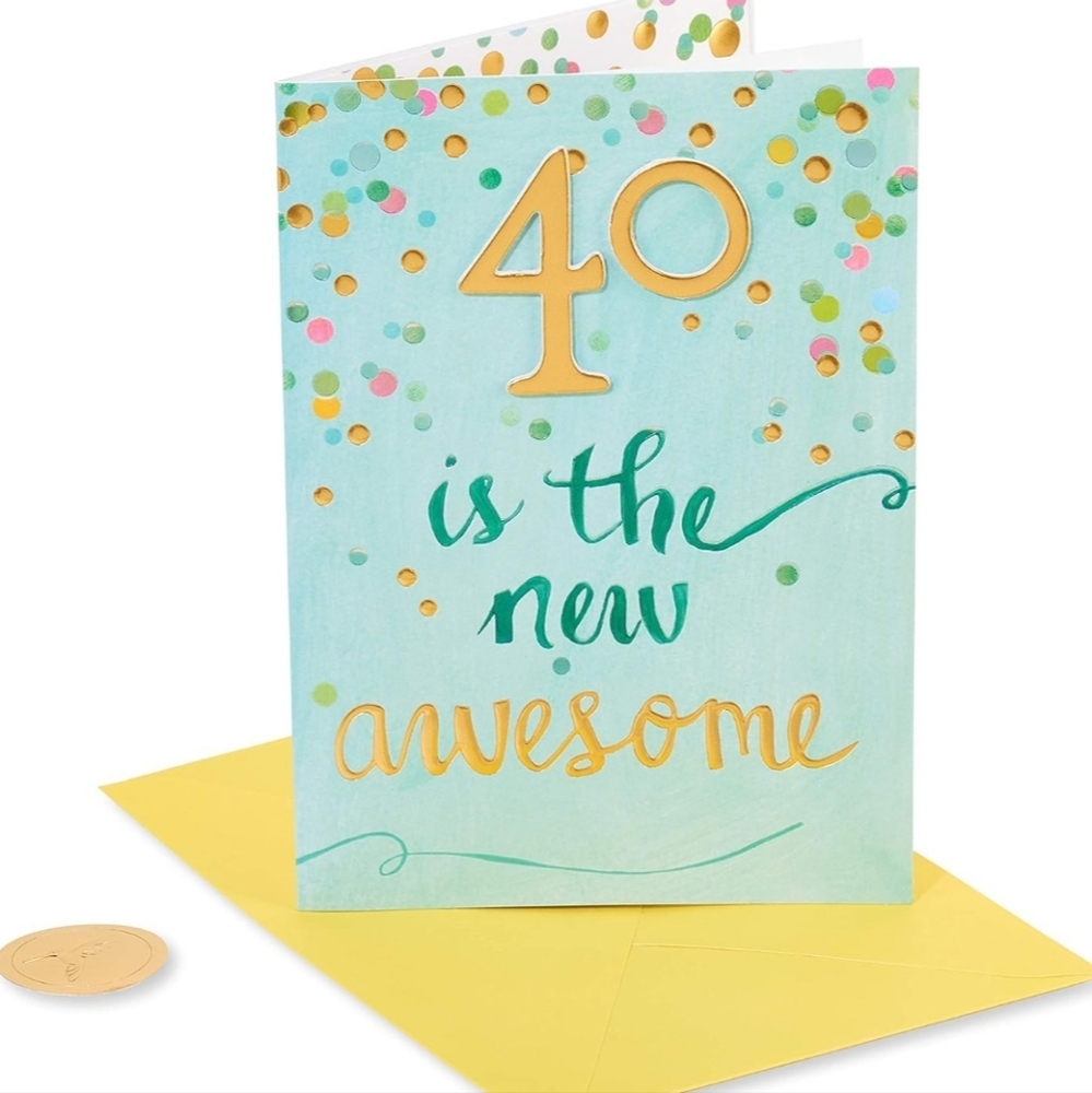 Papyrus Tarjeta de cumpleaños número 40 (You Make Any Age Look Amazing)